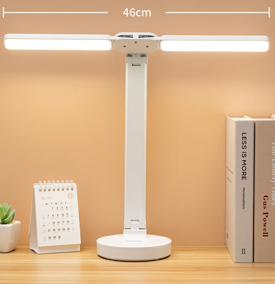 Split function Double USB rechargeable lamp 