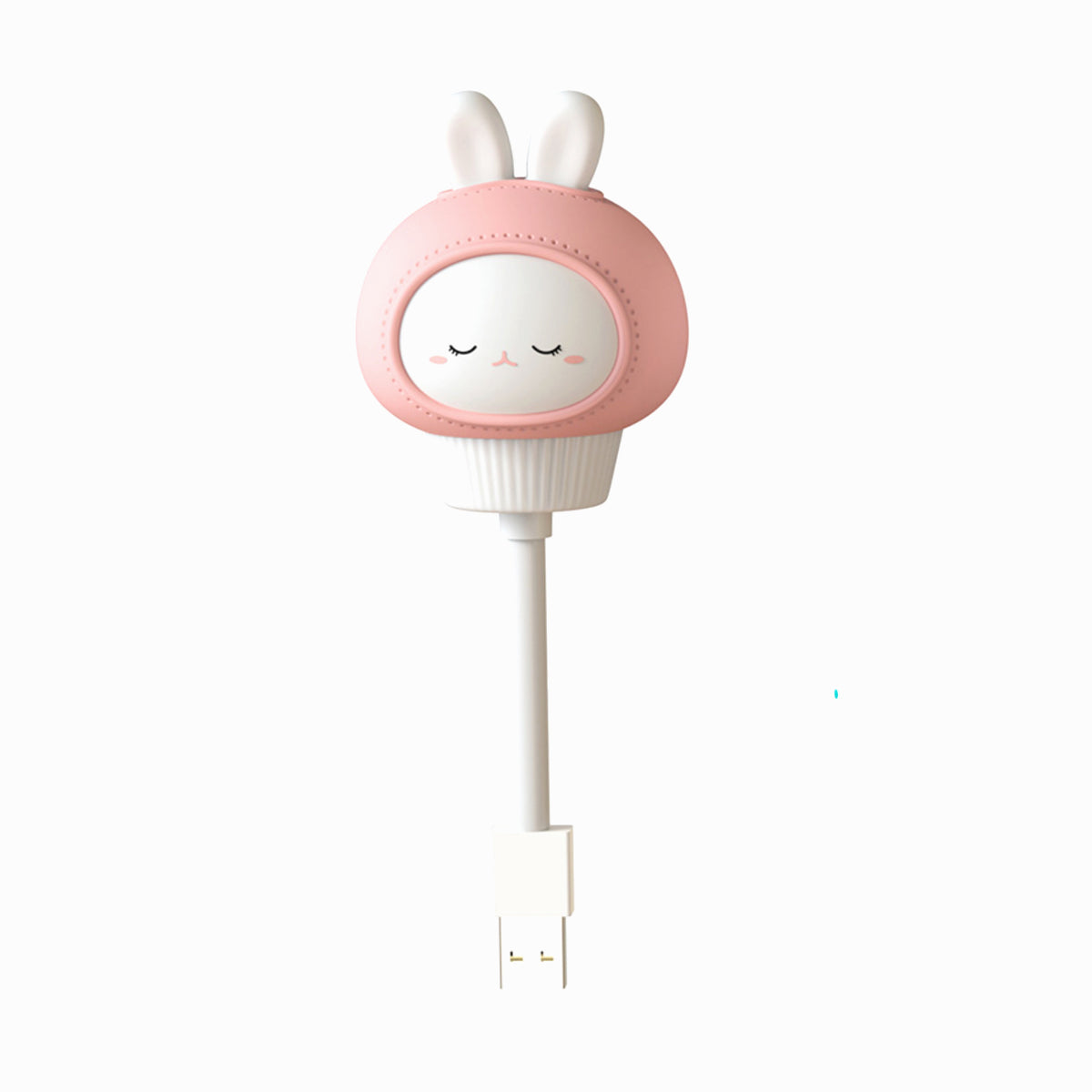 Sleepy Bunny USB Baby Night Light - Pink